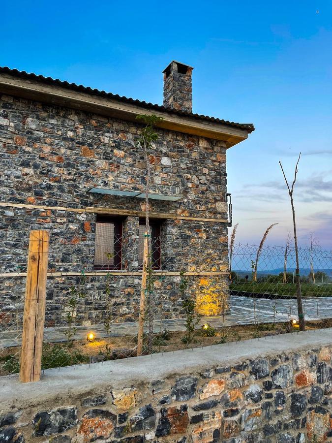 Modern Stone Villas With Swimming Pool Aliveri Esterno foto