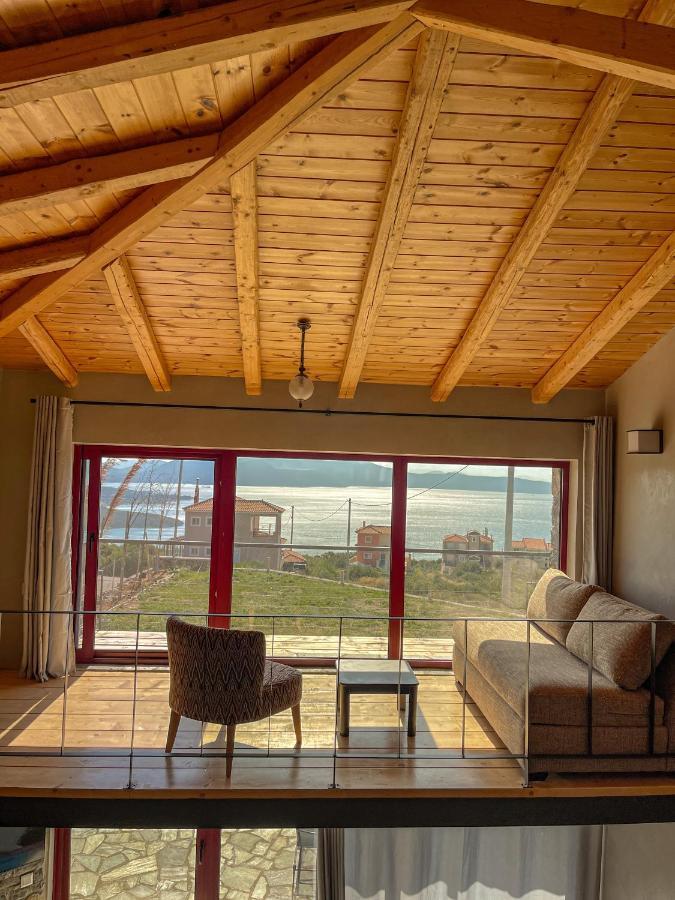 Modern Stone Villas With Swimming Pool Aliveri Esterno foto